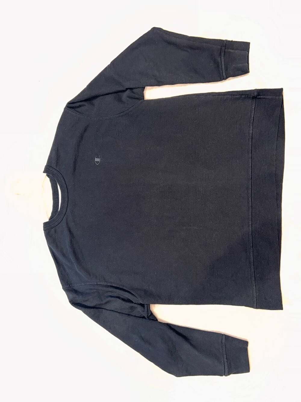 Men’s Champion Authentic Crewneck Sweatshirt Black Size XL